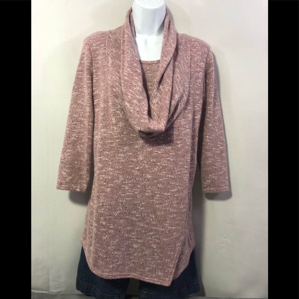 COCO BIANCO cowl neck sweater.  S